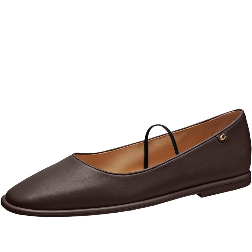 Coach Brown Flats Sleek Minimalist Design